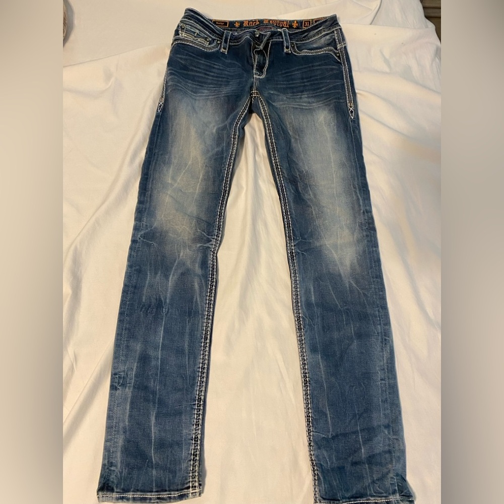 Rock Revival Blue Denim Jeans